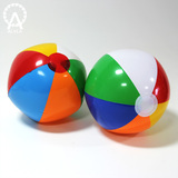 沙滩球PVC充气球儿童戏水玩具彩色充气戏水球手球儿童玩具批发
