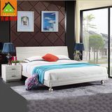 深圳卧室板式床1.8米双人床1.5米单人床现代简约板式床特价普通床
