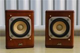 二手音箱 JVC/杰伟世 UX-7000发烧全频小书架音箱  樱桃木实木箱