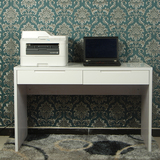 包邮白色钢琴烤漆电脑桌家用书桌简约现代宜家办公桌电脑台写字台
