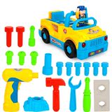 小男孩子5玩具汽车4三电动拼装3-6岁儿童益智组装车卡车生日礼物