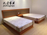定制酒店家具双人床1.8米板式床简约现代宾馆单人床公寓标间全套