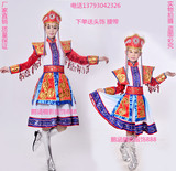 新款蒙古服装女少数民族表演服蒙古舞蹈服装广场舞演出服草原裙袍