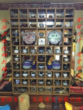 新年特价可定做搁板壁挂置物架实木格子茶壶展示架小饰品创意格子