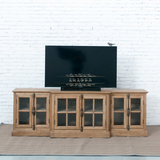 美式实木电视柜组合欧式实木田园客厅电视柜原木现代简约电视柜