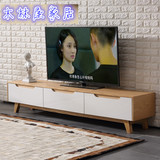 北欧宜家电视柜创意小户型原木色实木茶几电视柜组合