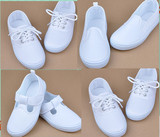 2016儿童小白鞋幼儿园童鞋女童学校舞蹈鞋男童运动鞋白球鞋白布鞋