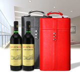 皮质葡萄酒红酒盒子酒具双支高档酒盒包装创意礼品盒皮盒批发定制