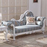 新款古典欧式卧室贵妃椅创意懒人躺椅单人美人沙发布艺皮革贵妃榻