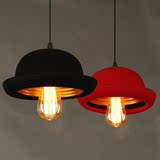 英国圆顶礼帽吊灯 主题餐厅灯北欧艺术吧台灯咖啡厅铝材帽子灯具