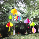 韩版创意挂饰 幼儿园教室走廊家居装饰品商场橱窗立体吊饰小雨伞