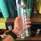 星巴克杯子 香港代购创意带盖双层玻璃杯便携随行男女咖啡水杯