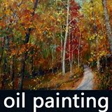 65 高清油画视频教程 油画风景树林绘制技法教程 32分钟