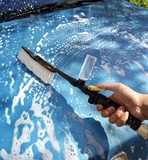 洗车通水刷 带开关车用洗车毛刷喷水刷泡沫喷壶奶嘴接头洗车用品