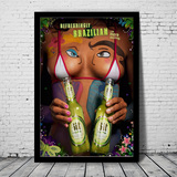 个性创意人体艺术彩绘海报装饰画KTV酒吧夜店另类有框画墙壁挂画