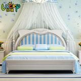 韩式公主床欧式田园床1.5双人床单人床1.2米实木儿童床高箱储物床