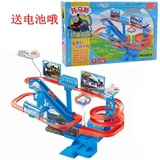 正版极速迷你赛车场托马斯火车 汽车总动员儿童电动多层轨道玩具