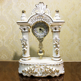 欧式复古台钟座钟创意大号个性摆件陶瓷钟表客厅时尚坐钟台式桌钟