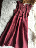 第1422次思念，胭脂扣——布衣做旧针织拼接无袖连衣裙背心裙