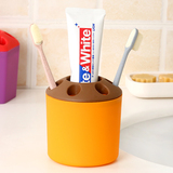 创意牙刷筒牙刷座塑料牙刷架 桌面笔筒收纳盒牙膏牙具座刷牙洗脸