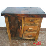 船木家具厂家直销创意收银台柜台船木柜子储藏柜个性古典桌柜