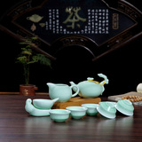 龙泉青瓷茶具套装茶杯功夫整套公道杯茶漏十二生肖茶杯正品陶瓷