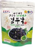 韩国原装进口零食EOS TASTE三味糯米紫菜脆片 原味辣泡菜味芥末味