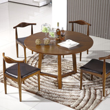 欧式实木圆餐桌 简约现代实木桌大圆桌餐厅桌椅创意小户型家用桌