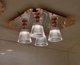 时尚流行玫瑰金电镀水晶灯罩装饰新古典现代欧式客厅卧室吸顶灯