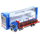 包邮凯迪威625034合金汽车模型拉木头木材运输车半挂卡车儿童玩具