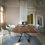 北欧宜家创意实木艺术风餐桌会议西餐厅咖啡厅饭店桌椅长方形餐桌