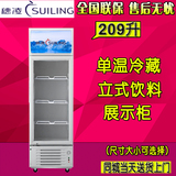 穗凌 LG4-209L冰柜商用单门立式啤酒饮料展示柜蔬果保鲜柜冷藏柜