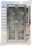 工厂批发 201 304不锈钢医疗器械柜通玻璃对开门柜文件柜资料柜