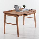 实木电脑桌台式家用书桌简约现代办公桌学习桌写字台创意电脑书桌