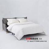 精品北欧宜家简约现代韩式客厅 多功能可折叠小户型亚麻布沙发床
