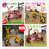 幼儿园三轮车脚踏车儿童双人脚踏三轮车玩具车单人自行车户外童车