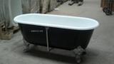 洁瑞奥欧式铸铁浴缸1·8米1·9米进口釉铸铁搪瓷独立式浴缸加深