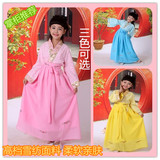 儿童古装汉服 女童民族风舞蹈演出服装大童中国风仙女裙小孩衣服