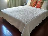出口尾单绣花绗缝被双人床盖床单特价空调被床罩包邮