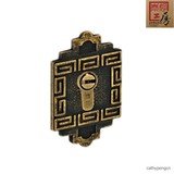 泰好工房纯铜锁TH55-6000全铜中式仿古做旧大门锁拉手辅助配套锁