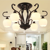 吸顶灯创意个性大气客厅灯具吊灯圆形欧式玻璃卧室灯温馨简约现代