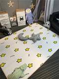 韩国卡通夏季婴儿草席绒全棉针织3D地垫地毯客厅卧室游戏房