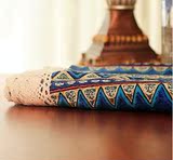 棉麻波西米亚风格桌布民族风情桌布布艺条纹餐桌布盖布台布茶几布