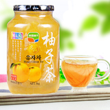 韩国原装进口鲜之园蜂蜜柚子茶 1000g 秋冬首选冲饮水果茶75%果肉