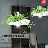 现代简约创意个性铝材空中盆栽吊灯简约时尚餐厅吧台装饰铝材吊灯
