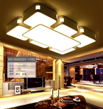 led吸顶灯现代简约创意异形长方形客厅灯卧室餐厅灯具天空之城灯