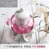 【天天特价】耐热加热陶瓷玻璃水果花茶壶带过滤欧式下午茶具包邮