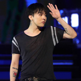 BIGBANG GD权志龙北京演唱会同款灰色条纹T恤纯棉短袖夏季女 潮男