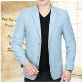 男士西服2016春季新款外套男青年韩版修身小西装薄款单西中年夹克