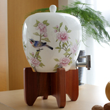 陶瓷水缸储水罐 陶瓷净水器茶道储水器 家用储水罐带龙头饮水机